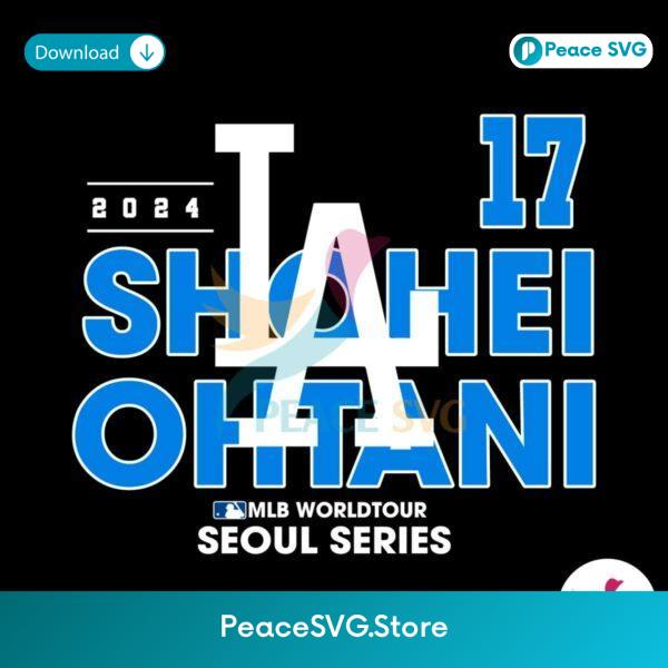 Shohei Ohtani Mlb World Tour Seoul Series 2024 Svg Printable Design