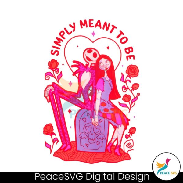 Simply Meant To Be Jack Skellington And Sally Png High Resolution