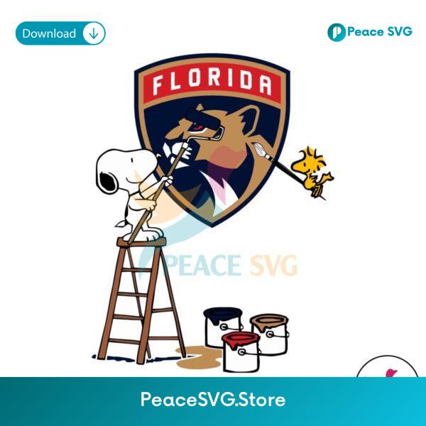 Snoopy And Woodstock Pain Ting Panthers Logo Svg Layered File