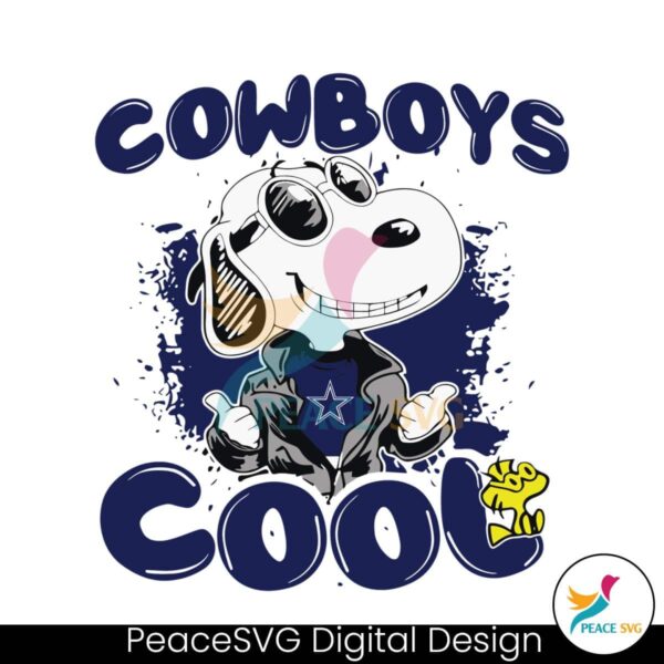 Snoopy Dallas Cowboys Cools Svg Cut File