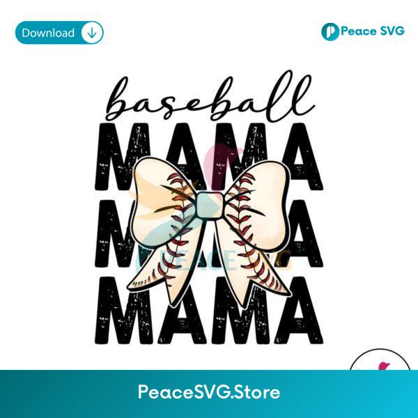 Softball Baseball Mama Bow Tie Png Digital Download
