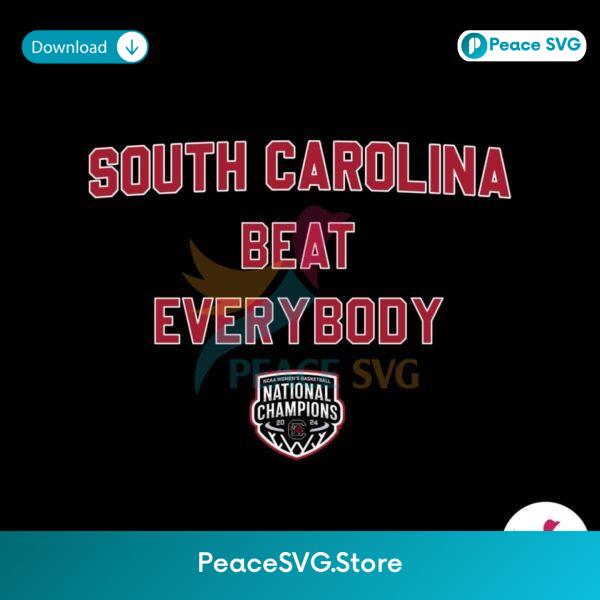 South Carolia Beat Everybody Ncaa Basketball Svg Instant Download