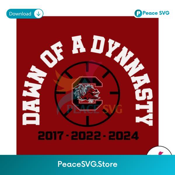South Carolina Basketball Dawn Of A Dynasty Svg Vector File