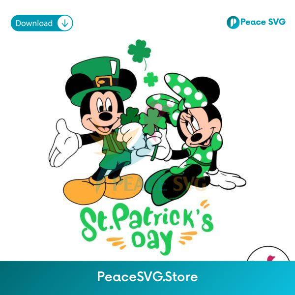 St Patricks Day Disney Mickey Minnie Mouse Svg Digital Download