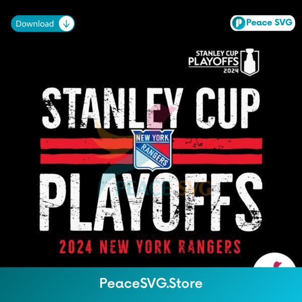 Stanley Cup Playoffs 2024 New York Rangers Svg Digital Download