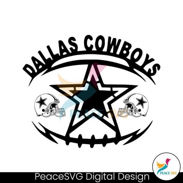 Star Dallas Cowboys Football Svg Instant Download