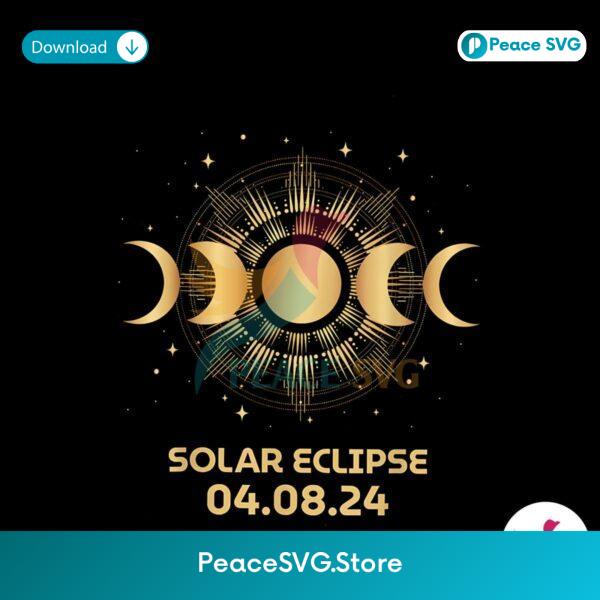 State City Total Solar Eclipse April 2024 Png Digital Download