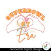 Super Bowl Era Kelce 87 Heart Hands Svg Printable Design
