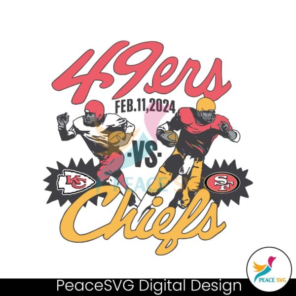 Super Bowl Lviii 49ers Vs Chiefs 2024 Svg For Vinyl Cutting
