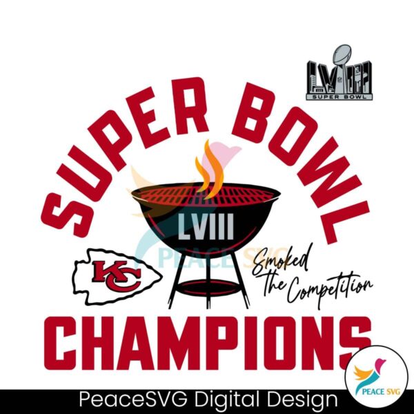 Super Bowl Lviii Champions Smoked The Competition Svg For Vinyl Cutting