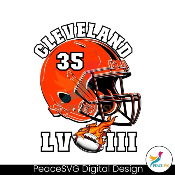 Super Bowl Lviii Cleveland Football Helmet Png Clipart