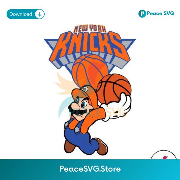 Super Mario Basketball New York Knicks Svg Files For Cricut