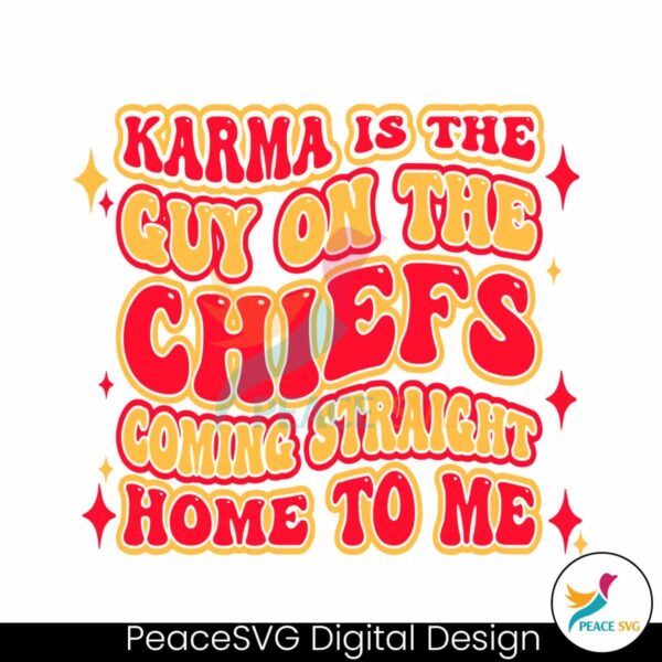 Taylor Karma Is The Guy On The Chiefs Svg For Vinyl Cutting