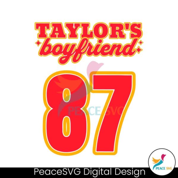 Taylors Boyfriend 87 Player Svg Cut File