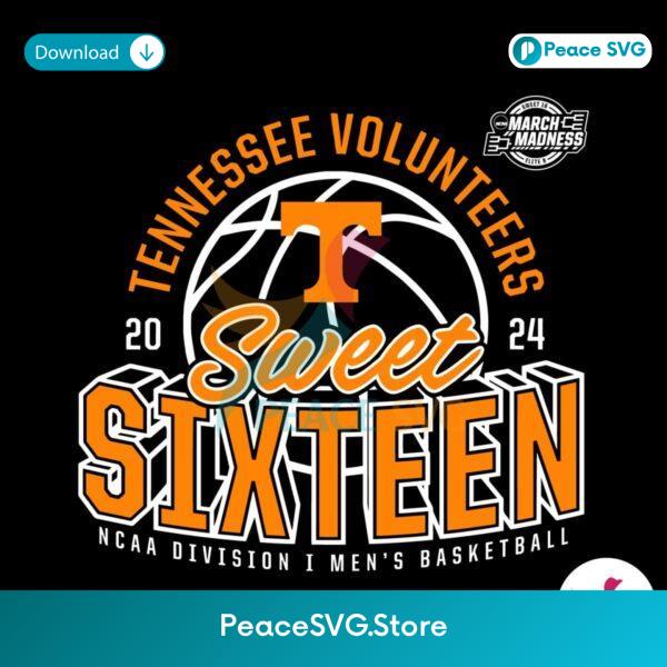 Tennessee Volunteers Sweet Sixteen Mens Basketball Svg For Silhouette