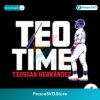 Teoscar Hernandez Teo Time Dodgers Player Svg Vector File