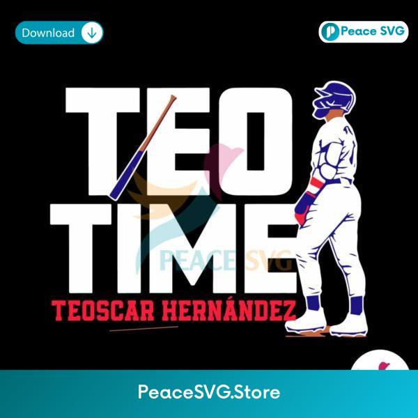 Teoscar Hernandez Teo Time Dodgers Player Svg Vector File