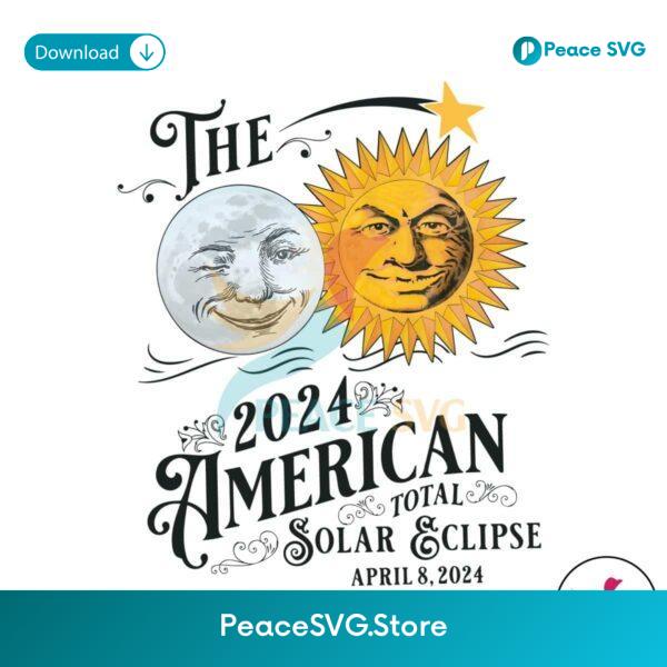The 2024 American Total Solar Eclipse Png Printable File