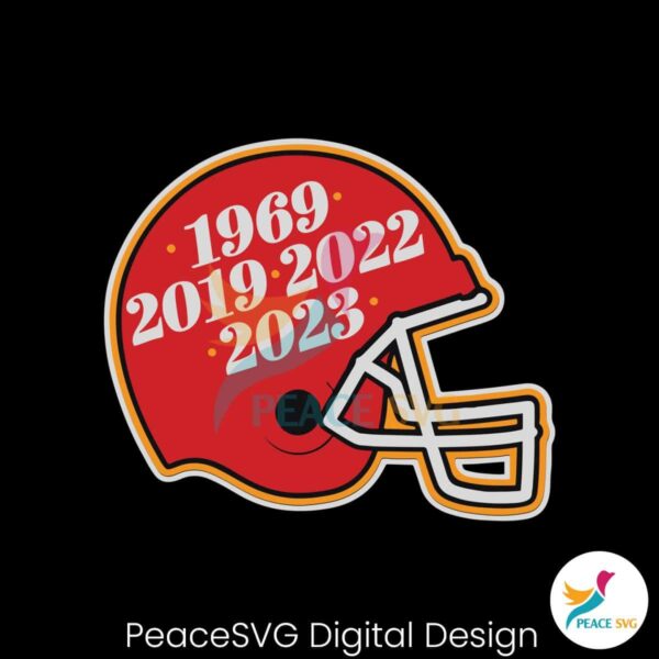 The Four Glory Years Kansas City Helmet Svg For Silhouette