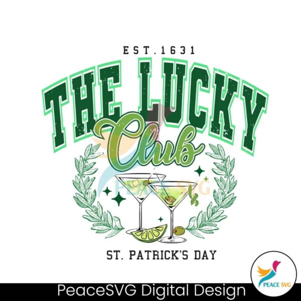 The Lucky Club St Patricks Day Est 1631 Png High Resolution