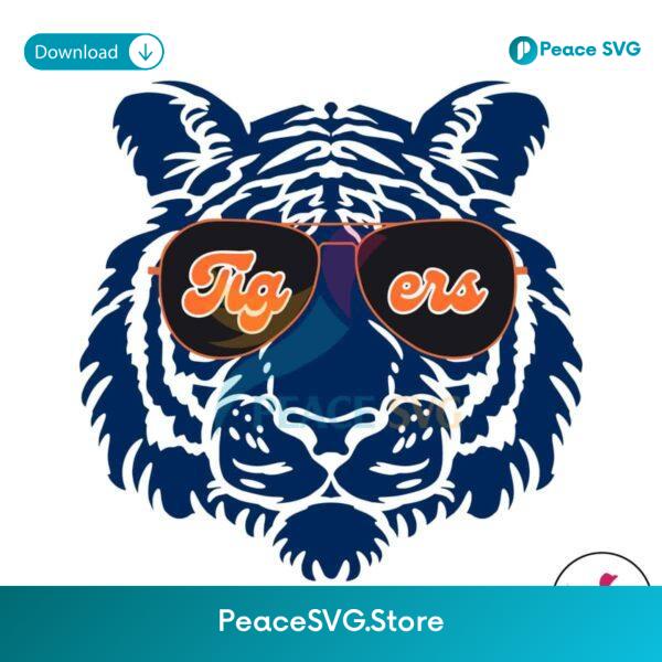 Tigers Glasses Baseball Detroit Svg Cricut Ready File