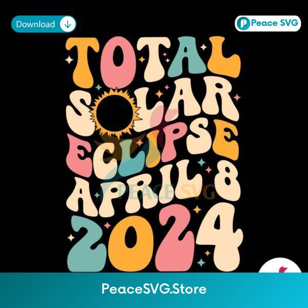 Total Solar Eclipse April 2024 Svg For Silhouette