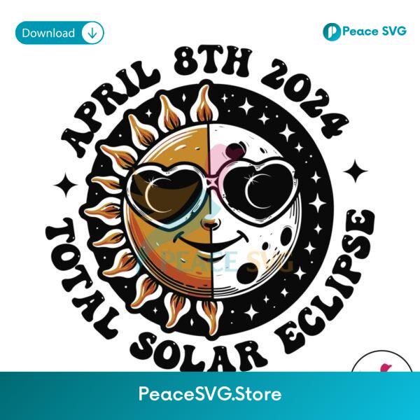 Total Solar Eclipse April 8th 2024 Moon And Sun Svg Clipart