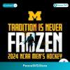 Tradition Is Never Frozen 2024 Mens Hockey Frozen Four Svg For Silhouette