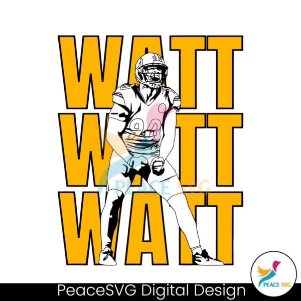 Trent Jordan Watt Pittsburgh Steelers Player Svg Clipart