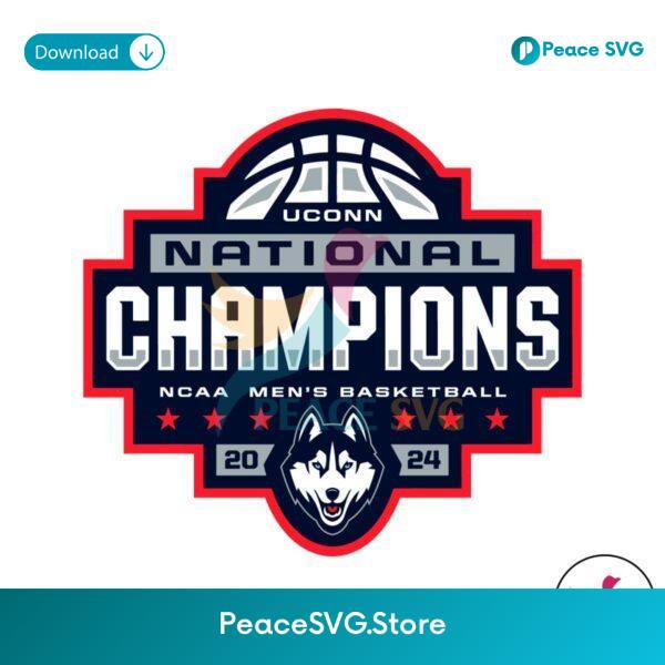 Uconn National Champions 2024 Logo Svg Files For Cricut