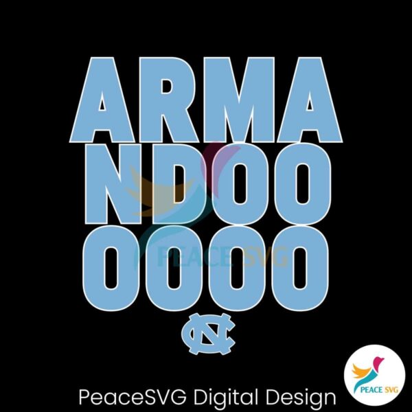 Unc Basketball Armando Bacot Player Svg Digital Download