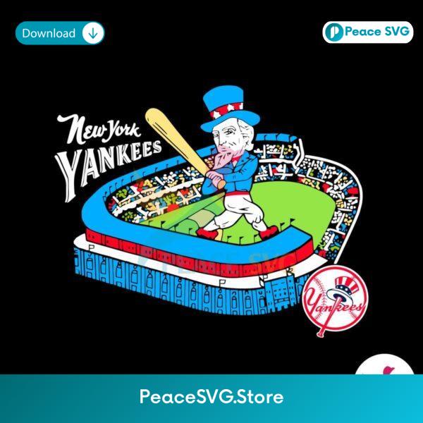 Uncle Sam New York Yankees Baseball Mlb Stadium Svg Cricut Ready File