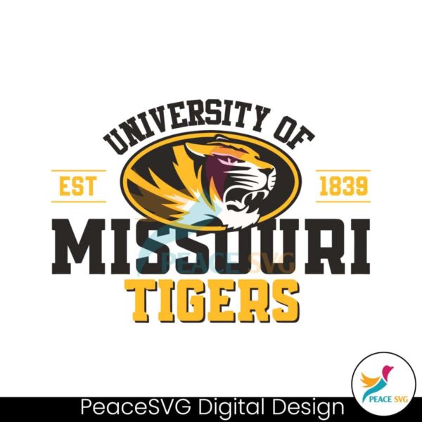 University Of Missouri Tigers Svg Vector File