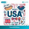 Usa Doodles Party In The Usa Svg Cricut Ready File