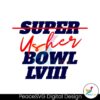 Usher Bowl Lviii Halftime Show Svg Vector File