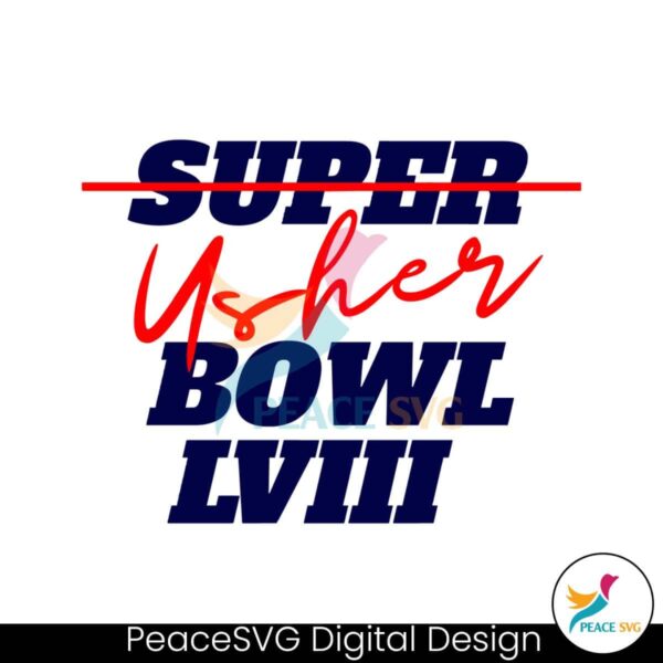 Usher Bowl Lviii Halftime Show Svg Vector File