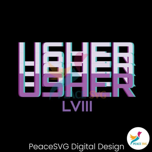 Usher Super Bowl Lviii Halftime Show Svg Digital Download
