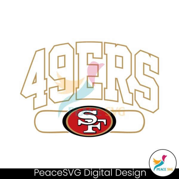 Vintage 49ers San Francisco Football Svg For Silhouette