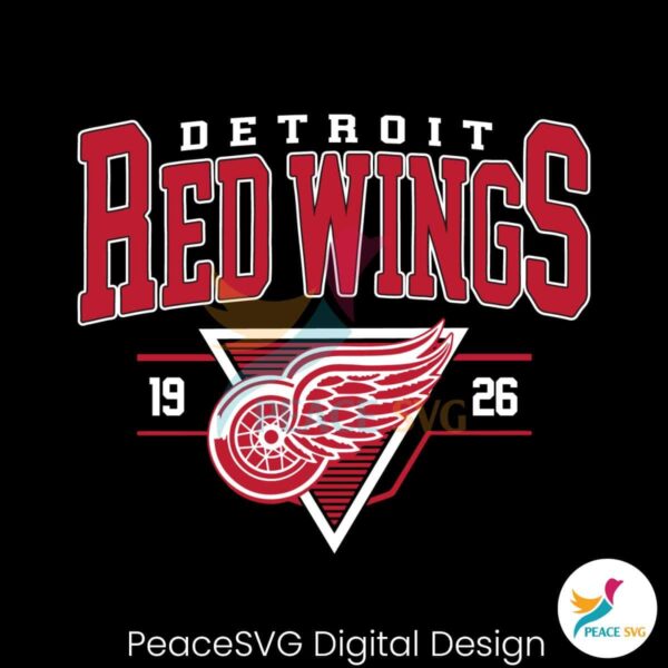 Vintage 90s Nhl Detroit Red Wings Hockey Svg Cut File