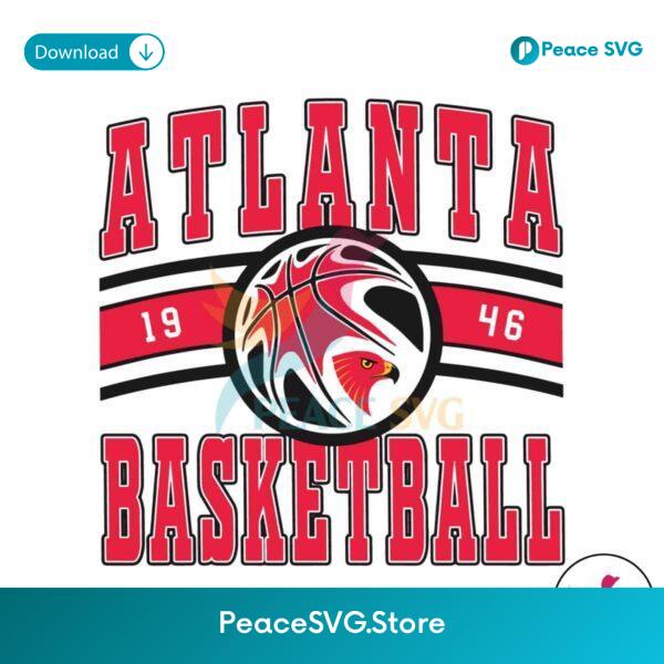 Vintage Atlanta Basketball 1946 Svg Cricut Ready File