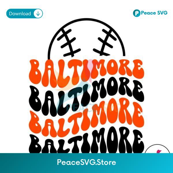 Vintage Baltimore Orioles Baseball Team Svg Printable Design