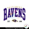 Vintage Baltimore Ravens Logo Est 1996 Svg Vector File