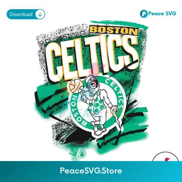 Vintage Boston Celtics Basketball Logo Png Digital Download