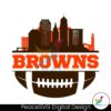 Vintage Browns Football Skyline Svg Files For Cricut