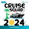 Vintage Cruise Squad 2024 Svg Cricut Ready File