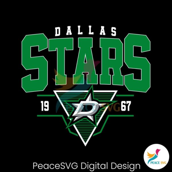 Vintage Dallas Stars 1987 Hockey Team Svg Layered File