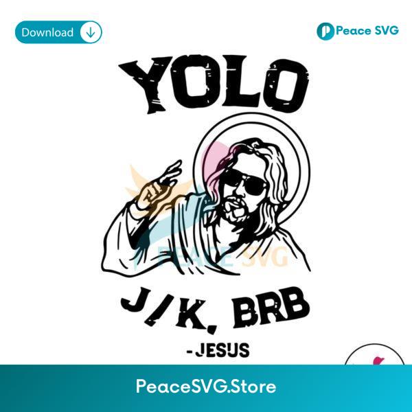 Vintage Easter Jesus Yolo Jk Brb Svg For Vinyl Cutting