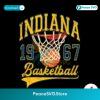 Vintage Indiana Basketball 1967 Png Printable File