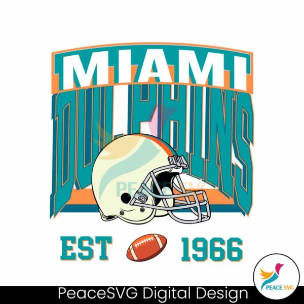 Vintage Miami Dolphins Est 1966 Svg Vector File