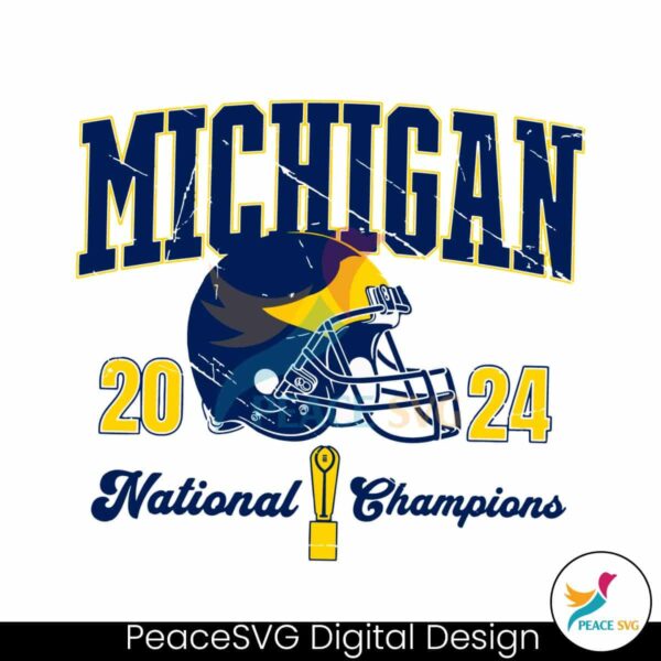 Vintage Michigan National Champions Svg Layered File